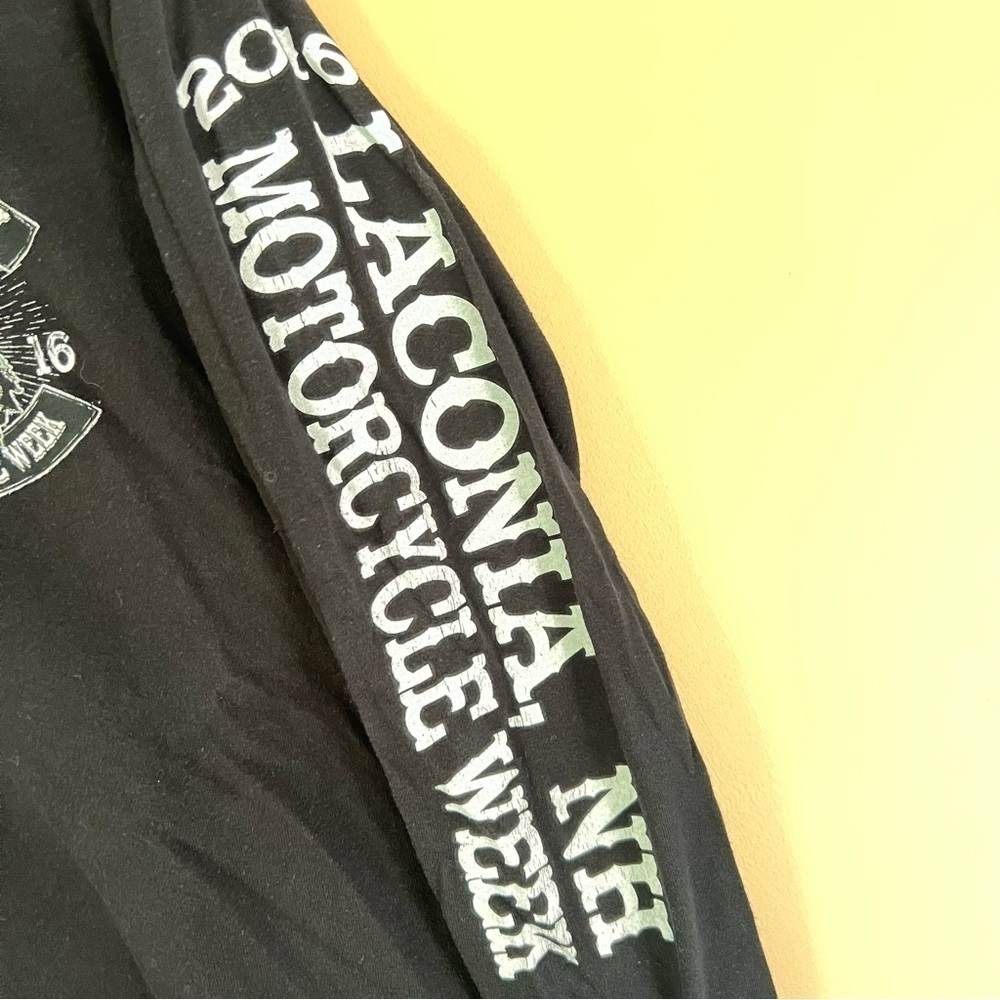 Laconia NH Motorcycle Week 2016 Long Sleeve T Shirt - Picture 3 of 4